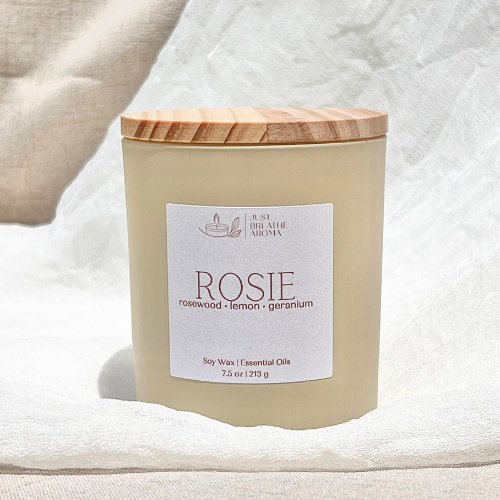 rosie aromatherapy candle | 7.5 oz | single wick